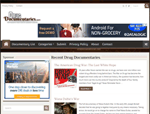 Tablet Screenshot of drugdocumentaries.com